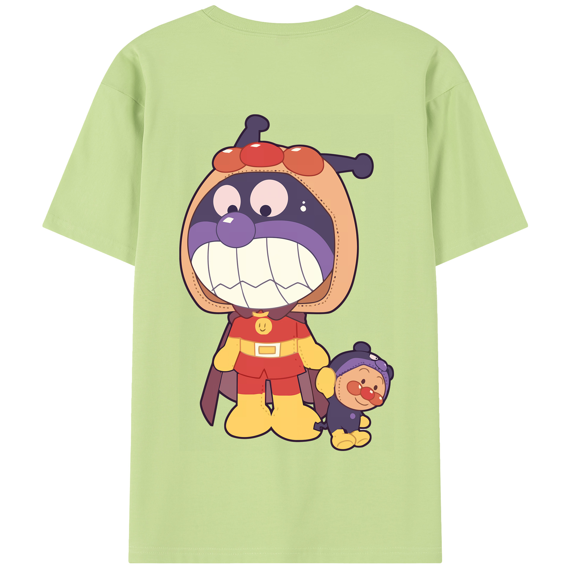 （画像用） アンパンマン Anpanman 綿100％半袖Tシャツ（背面プリント）
